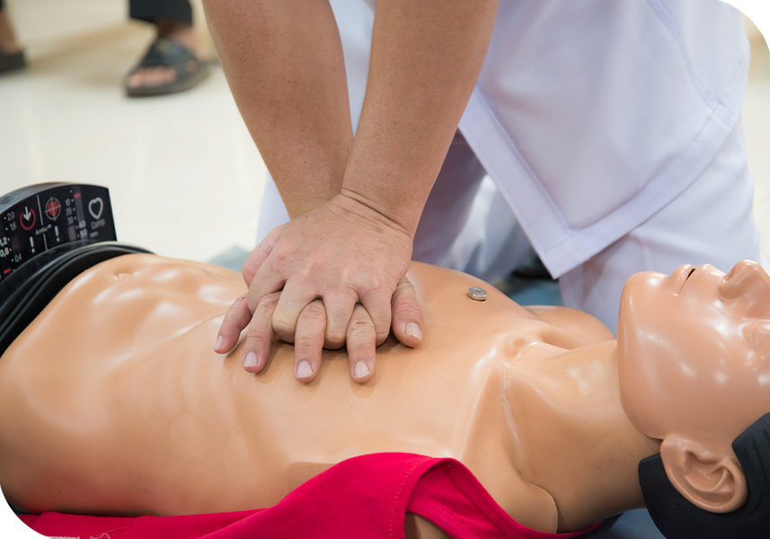 CPR training course materials and instruction